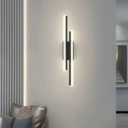 LED Wall Sconce - Modern Copper Pipe Lamp with Acrylic Shade, Indoor Lighting for Bedroom, Living Room, Corridor