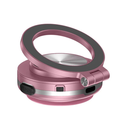 Car Phone Holder Magnetic Mount – 360° Rotating Strong Magnet Vacuum Adsorption for iPhone 12-16 Pro Max