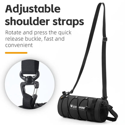 WEST BIKING Large Capacity Bike Front Bag: Waterproof Multifunction Cycling Handlebar Storage for Road and MTB Bicycles