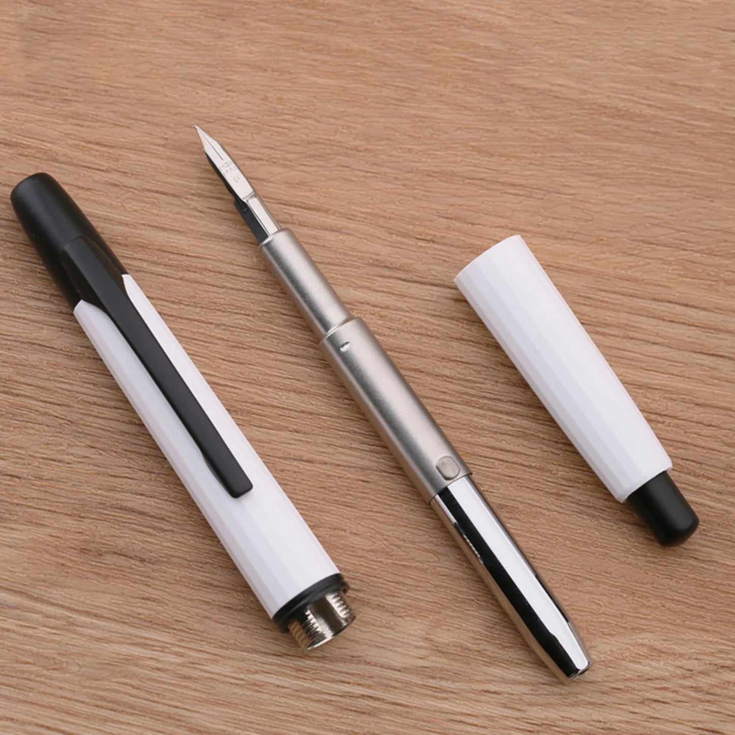 MAJOHN A2 Press Fountain Pen - Retractable EF Nib 0.4mm Resin Ink Pen with Converter, Lighter than A1, Perfect for Writing and Christmas Gift