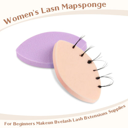 100pcs Soft Sponge Eyelash Pads – Reusable Lash Lifting & Eyelash Extension Practice Supplies