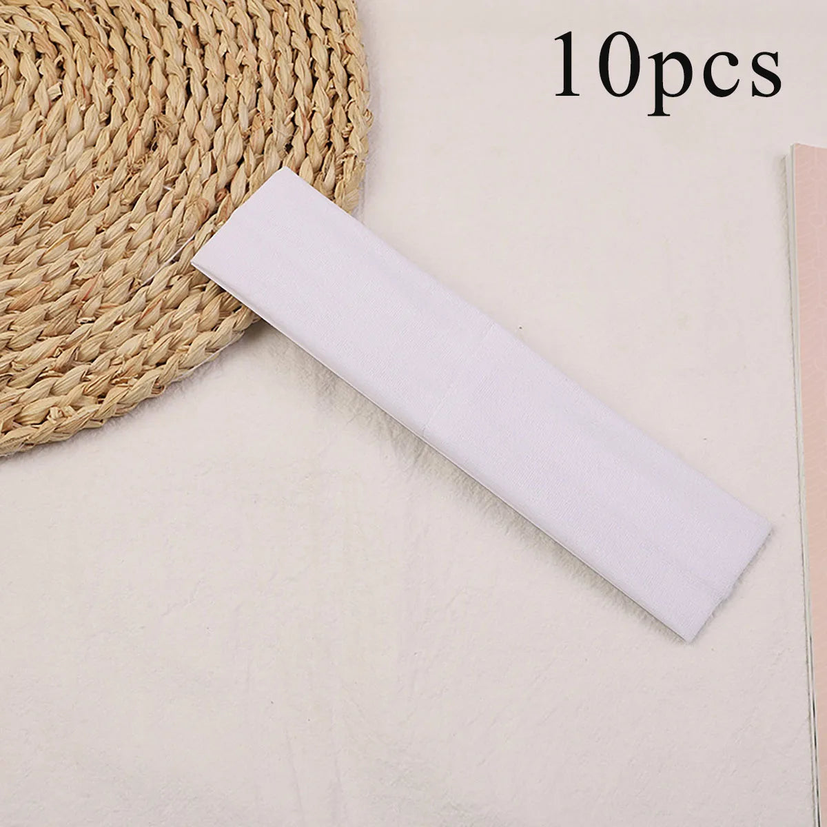 10 Pcs Elastic Hair Bands - Solid Color Fashion Headbands for Women, Sports, Running, Fitness, Yoga & Makeup Accessories