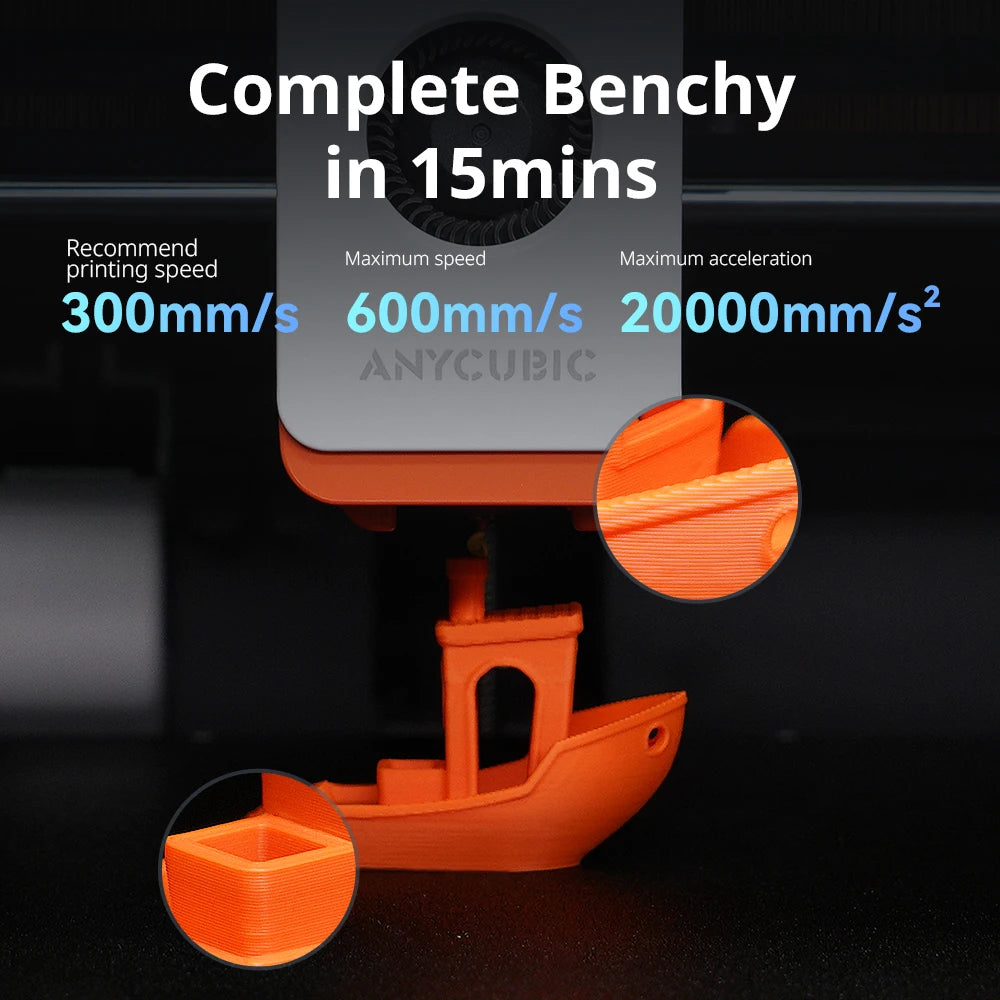 Anycubic Kobra S1 Combo Multi-Color 3D Printer – High Precision Core XY, Ultra-Quiet, Max Speed 600mm/s, Stable Structure