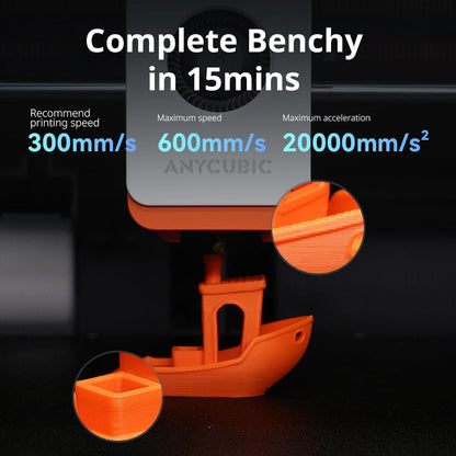 Anycubic Kobra S1 Combo Multi-Color 3D Printer – High Precision Core XY, Ultra-Quiet, Max Speed 600mm/s, Stable Structure