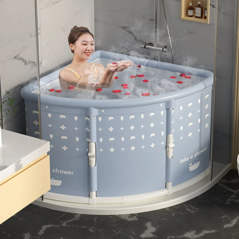 Portable Foldable Bathtub – Collapsible Home Spa Bath for Adults & Kids, Travel & Camping Space-Saving Design
