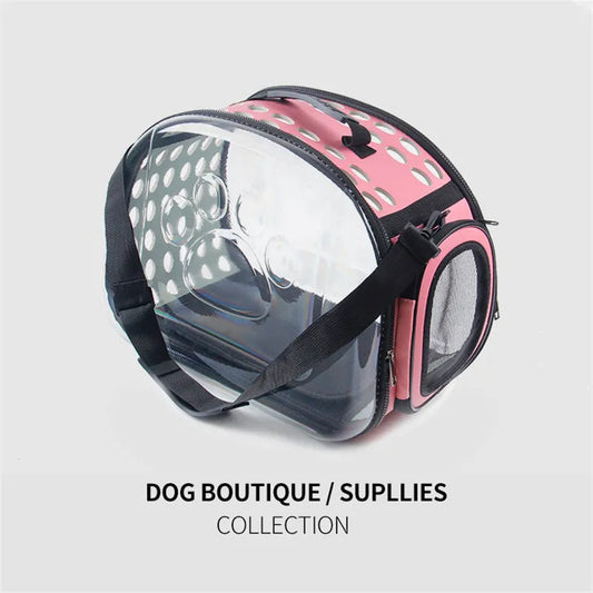 Travel in Style with the Pet Shoulder Bag - Breathable, Transparent Capsule Cat Carrier Handbag for Outdoor Adventures with Your Puppy or Kitten