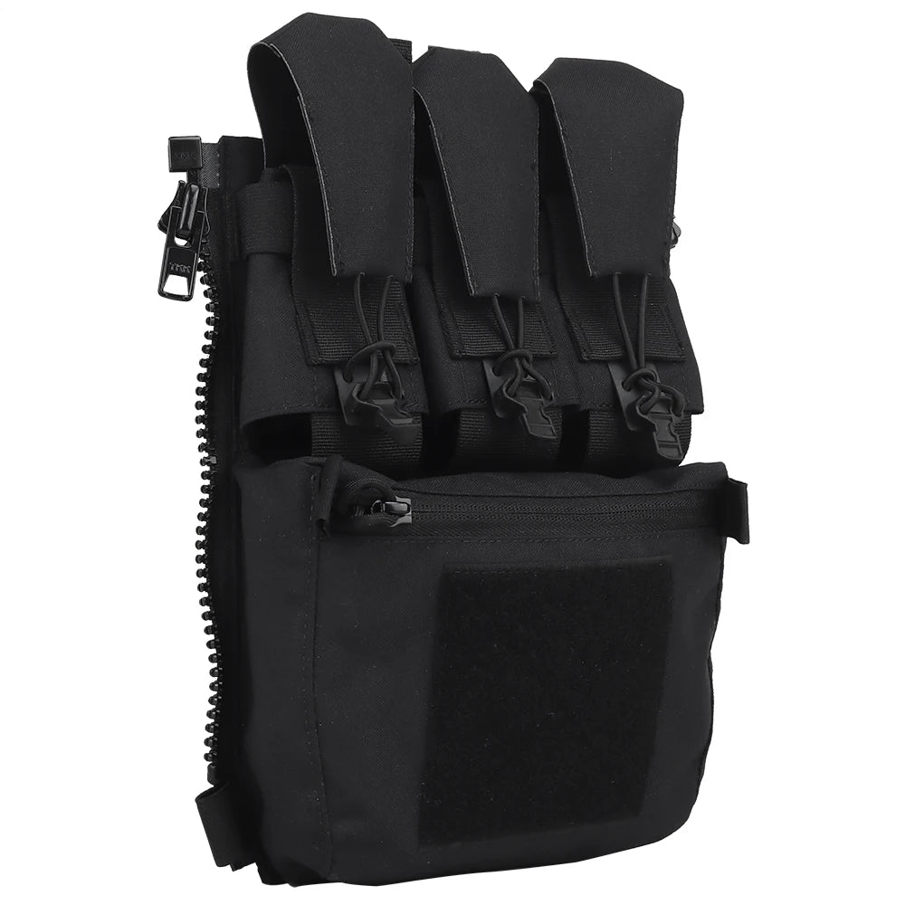 Assault Adapt Banger Back Panel Zip-On Rear Pack – Tactical Vest FCPC V5 Plate Carrier Accessories Bag with GP Pouch & Multitools Pocket