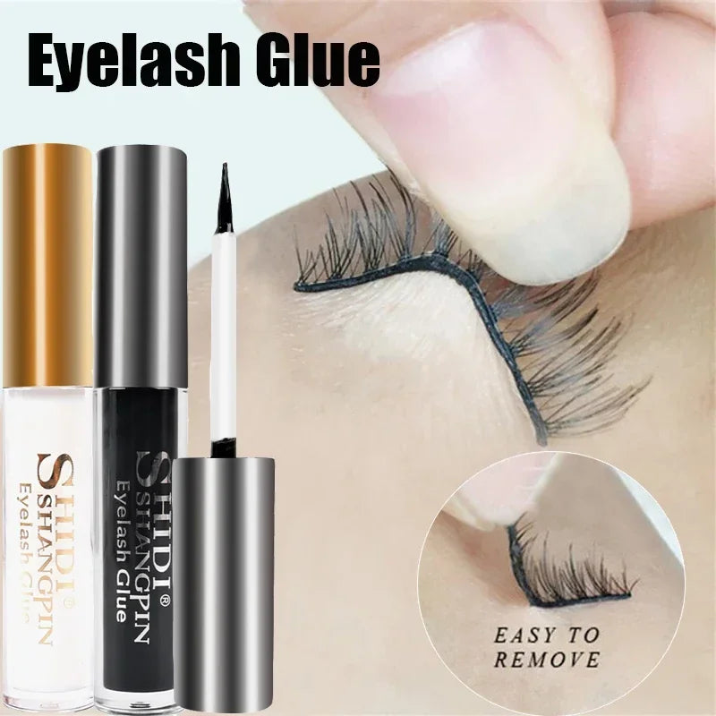 Professional Eyelash Glue – Clear/White or Dark/Black Waterproof Adhesive for False Lashes & Lash Lift