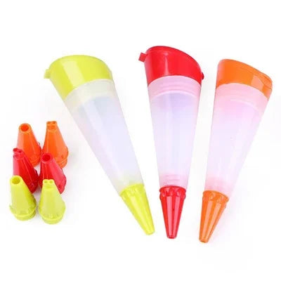 Silicone Food Writing Pen and Decorating Tools - Ideal for Chocolate, Cake Mold, Cream Cup, Cookie Icing, Piping, Pastry Nozzles, and Kitchen Accessories