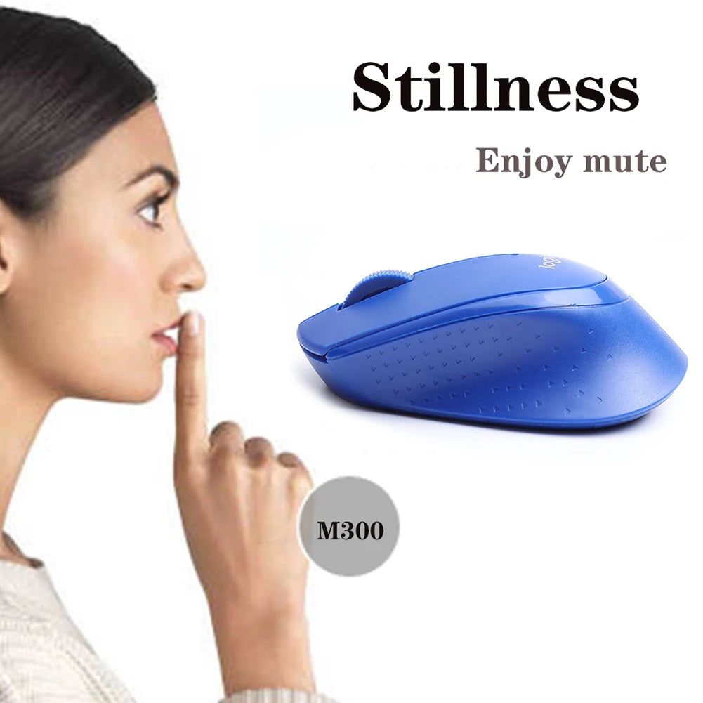 Logitech M330 Silent Wireless Mouse - 1000DPI Optical Mouse with 2.4GHz USB Receiver for Office and Home PC Use