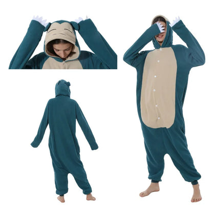 Pokémon Kigurumi Onesie — Pikachu, Gengar, Snorlax, Eevee, Squirtle, Umbreon Pajamas Cosplay Costume for Adults & Halloween Gift
