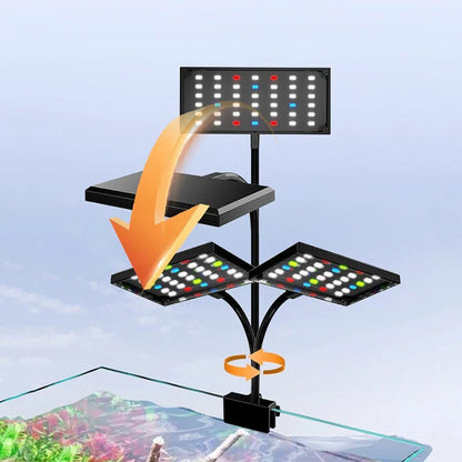 USB Aquarium LED Light – Full Spectrum Dimmable Fish Tank Lamp for Aquatic Plant Growth, Adjustable Brightness & 360° Rotatable