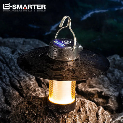 LED Camping Tent Light - Magnet Emergency Lantern, Dimmable Type-C Charging Hanging Light for Outdoor Travel