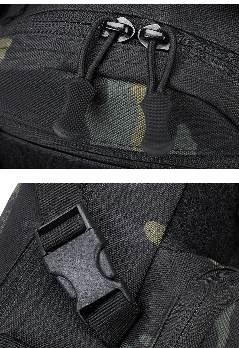 Men’s Tactical Camping Chest Bag – Outdoor MOLLE Sling Shoulder Pack for Hiking, Cycling, Fishing & Climbing