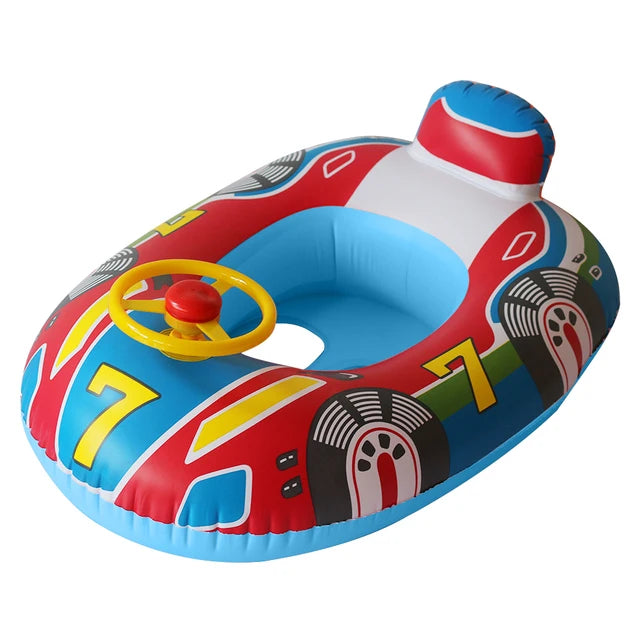 Inflatable Baby Swimming Rings with Sun Shade | Toddler Swim Circle fo ...