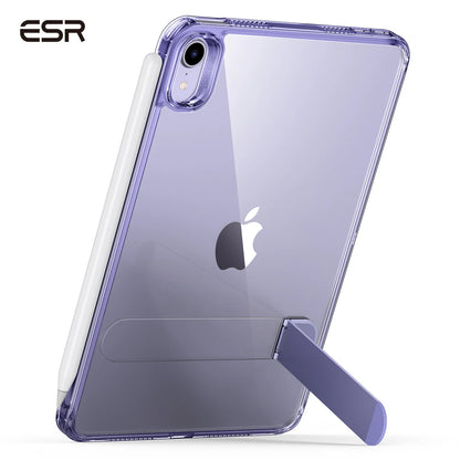ESR Kickstand Case for iPad Mini 6/7 – Hybrid Protection Clear Back Cover with Stand & Pencil Support