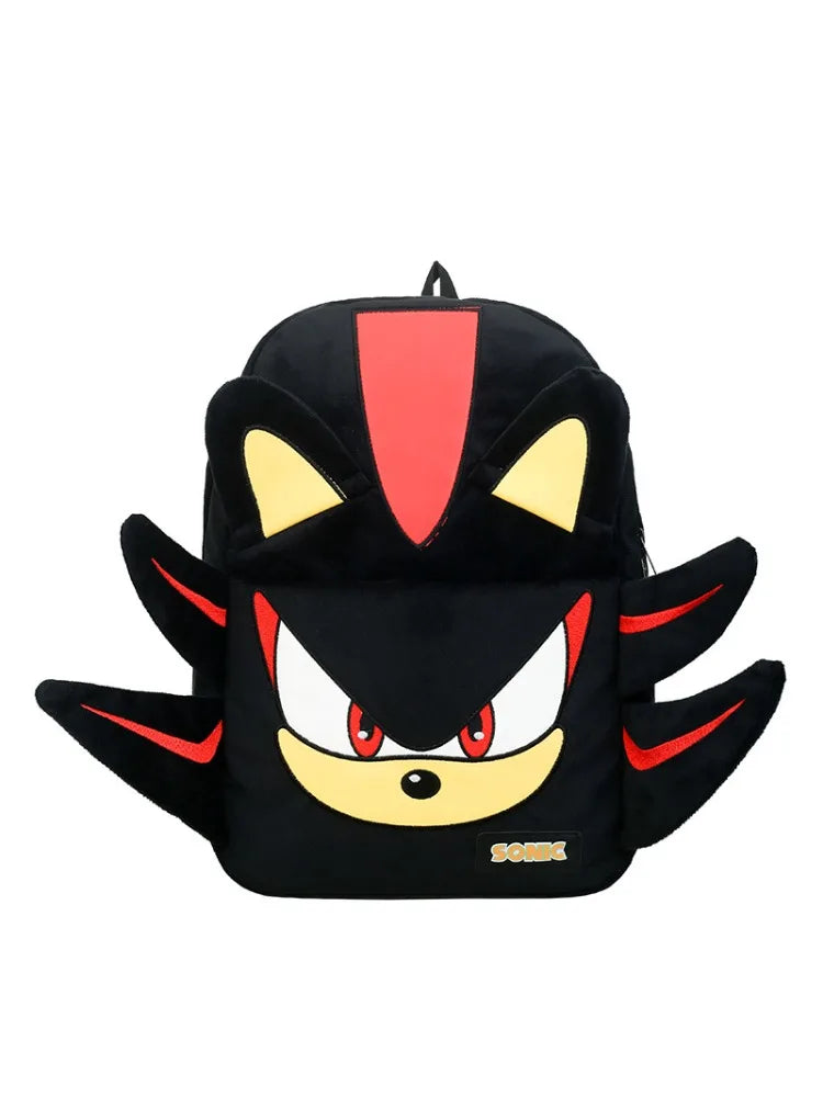 Bandai Sonic & Shadow Large Capacity Schoolbag – Adjustable Shoulder Straps Fashion Backpack