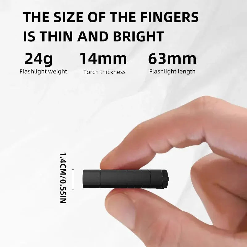 Dual Core LED Flashlight - Waterproof, Lightweight, Rechargeable Outdoor Camping Light with Long-Range & Keychain