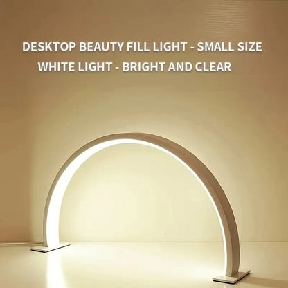 9New Moon Nail Work Lamp – Three-Color USB Beauty Desk Lamp for Nail Art & Eyelash, Black/White/Pink