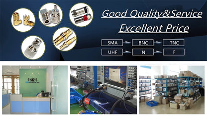 Black BNC Female to SMA Female Adapter – Antenna Connector for Baofeng UV-5R Series Radios (UV-5RA/5RB/5RC/5RD)