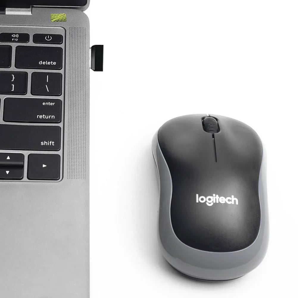 Logitech M185 Silent Wireless Mouse - 1000DPI, 2.4 GHz USB, 3-Button Optical Gaming Mice for PC/Laptop