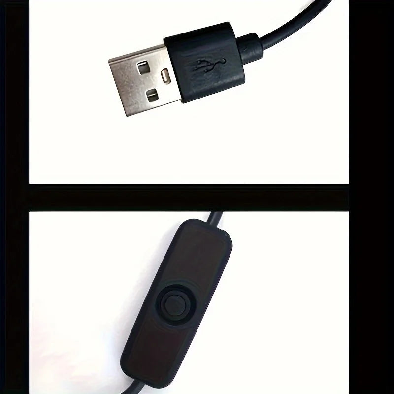 LED Aquarium Light with Adapter – Clip-On Full Spectrum USB Light, 360° Rotating for Fish Tanks