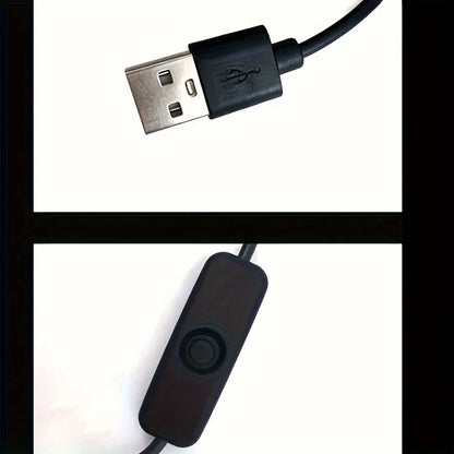 LED Aquarium Light with Adapter – Clip-On Full Spectrum USB Light, 360° Rotating for Fish Tanks