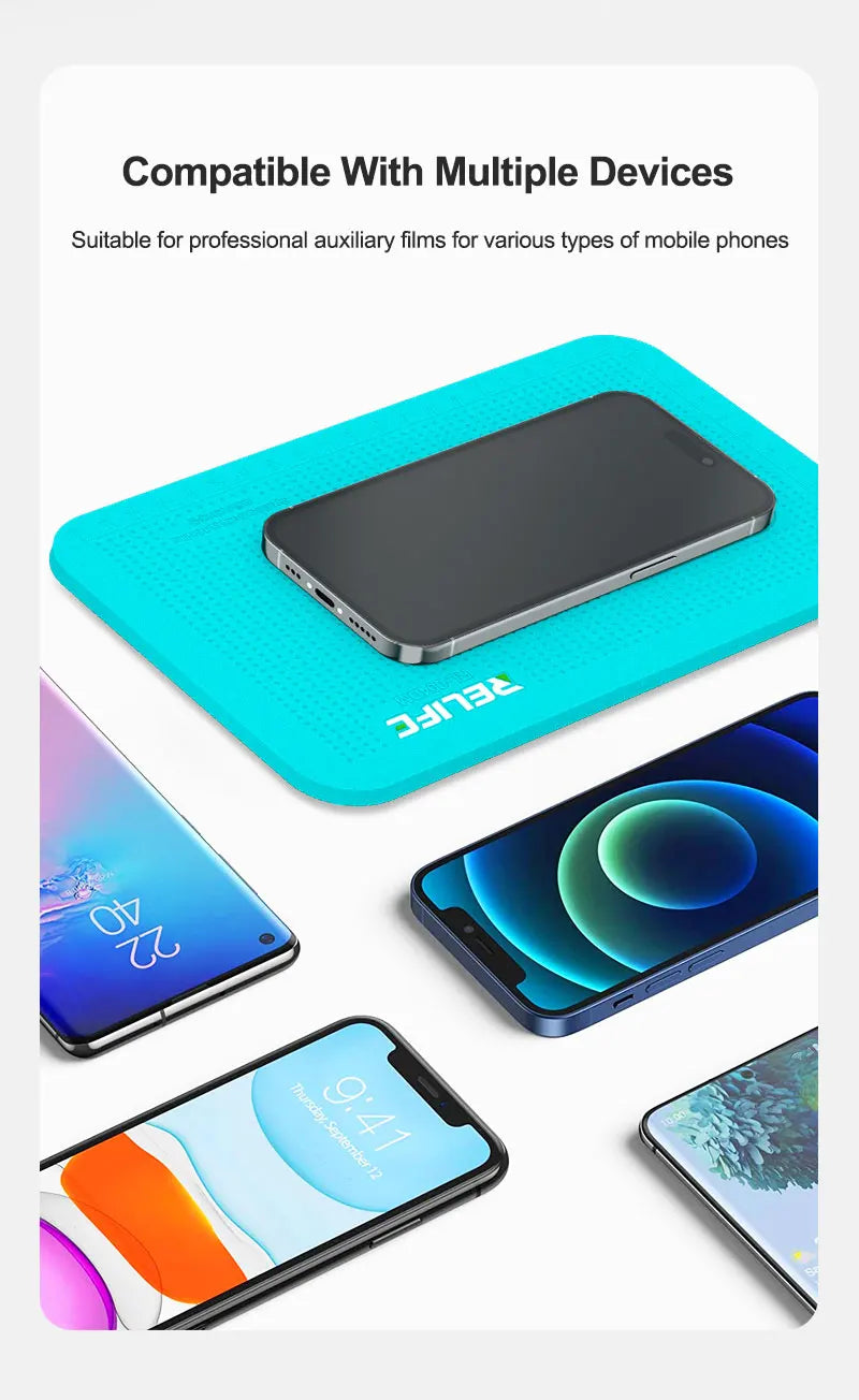 Relife RL-004DM Professional Anti-Slip Silicone Pad – Multi-Device Compatible Camera Protection and Repair Mat