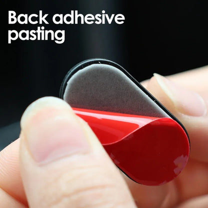 Car Invisible Small Hooks - Carbon Fiber Self-Adhesive Dashboard Wall Hook for USB Cables, Headphones, & Key Storage