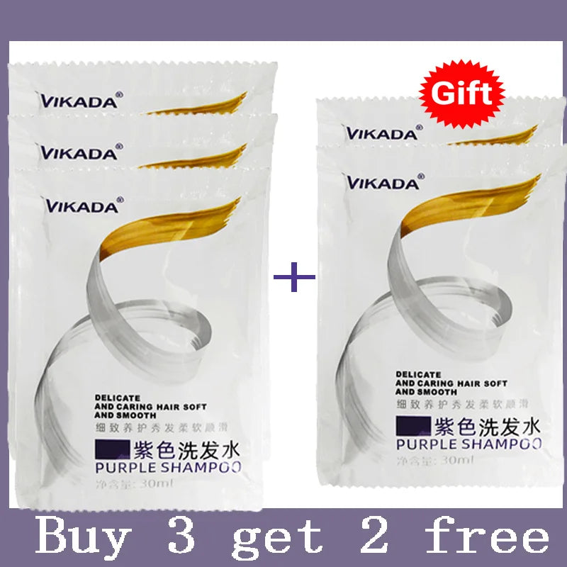 300ml Purple Color Fixing Shampoo – Long-Lasting Hair Dye, Gray Coverage, Fade Yellow After Bleach, Non-Irritating Hair Care