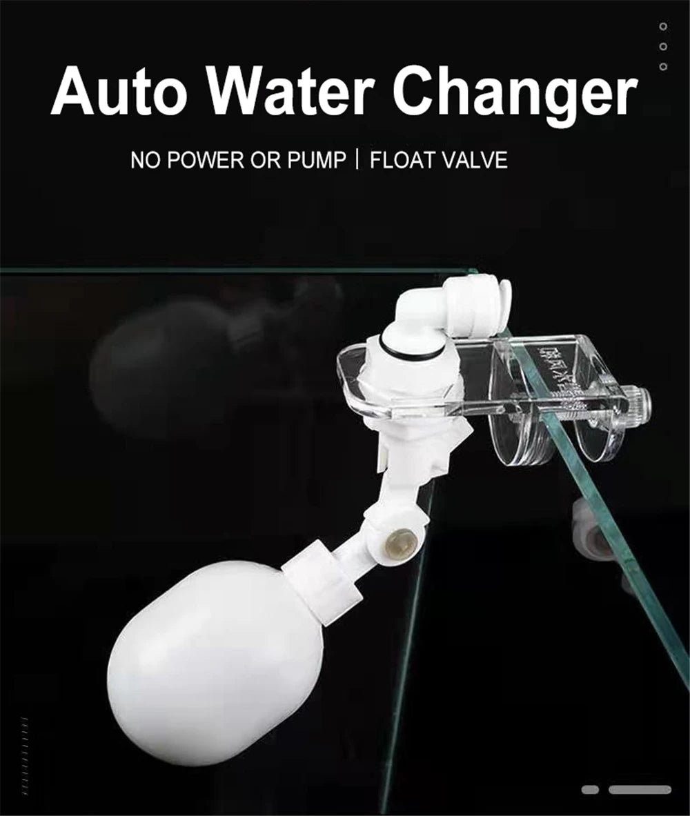Auto Aquarium Water Changer Kit — Float Ball Valve Water Filler & Level Controller 1/4 Inch
