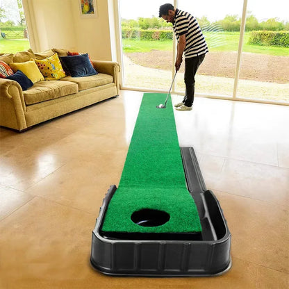 Golf Putting Practice Mat – Realistic Home Training to Improve Stroke and Lower Scores