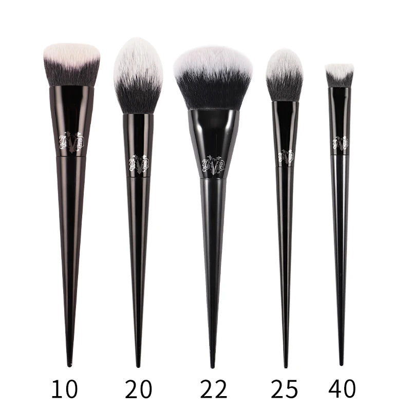 Kat Von D Makeup Brush Set – KVD Foundation, Blush, Highlight, Concealer, Powder & Eyeshadow Brushes Kit