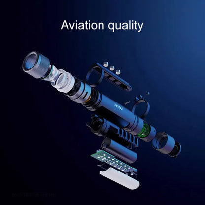 Nextool Outdoor 6 in 1 Zoom Flashlight - Multifunction Portable LED Light, Sound, Alarm, 1000lm, Waterproof, 2600mAh