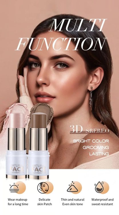 Highlighter Stick – Brightening Skin Tone, Contouring, Natural Stereo Concealer & Multi-Purpose Blush Stick