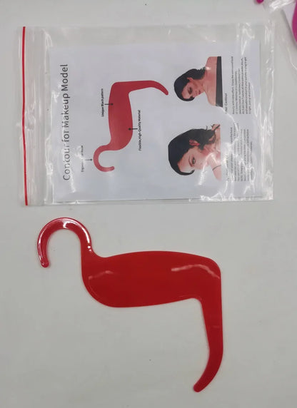 Eyeliner Cards & Contour Stencils - Face, Cheek, Nose Makeup Model & Eyebrow Shaper Tools for Beauty Accessories