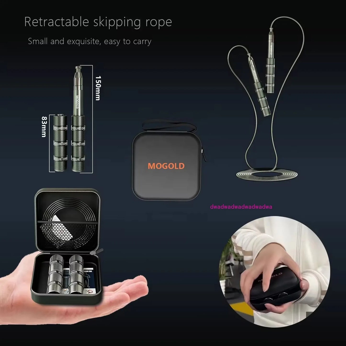 Telescopic Skipping Rope – Racing & Fitness Jump Rope for Students, Men & Women, Weight Loss