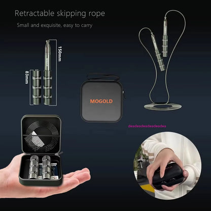 Telescopic Skipping Rope – Racing & Fitness Jump Rope for Students, Men & Women, Weight Loss