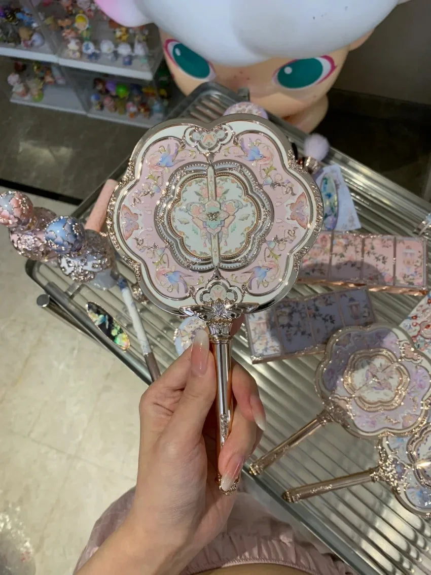 Flower Knows Butterfly Cloud Collar Makeup Mirror – Compact Handheld Mirror