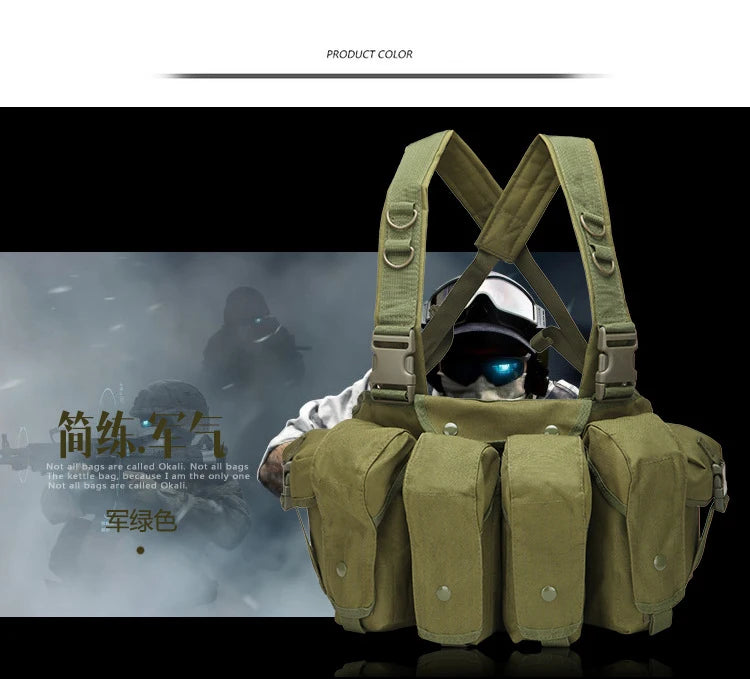 Tactical MOLLE Vest | Quick Release Hunting & CS Training Chest Vest w ...