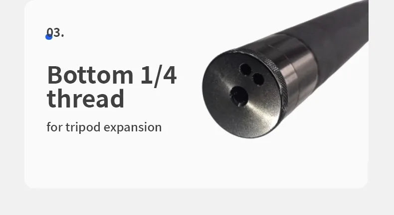 aMagisn 3M Invisible Selfie Stick - 1.2M Carbon Fiber Telescopic Monopod for DJI, GoPro, Insta360 X3/X4 Accessories