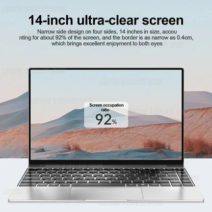 14.1” Ultra Slim Laptop – 16GB RAM, 2TB SSD, Intel N3700, 1920x1080 Display, Windows 11 Pro