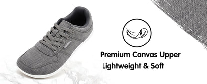 HOBIBEAR Unisex Barefoot Shoes – Lightweight Minimalist Walking Sneakers for Men & Women, Lace-Up Outdoor Running Shoes