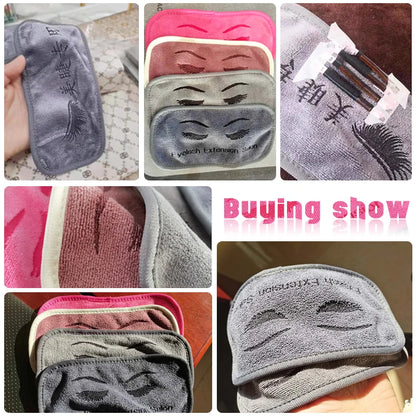 Eyelash Extension Forehead Sticker Pad - Soft Professional Grafted Eyelashes Tray Stand - Lash Tray Holder and Beauty Salon Tool