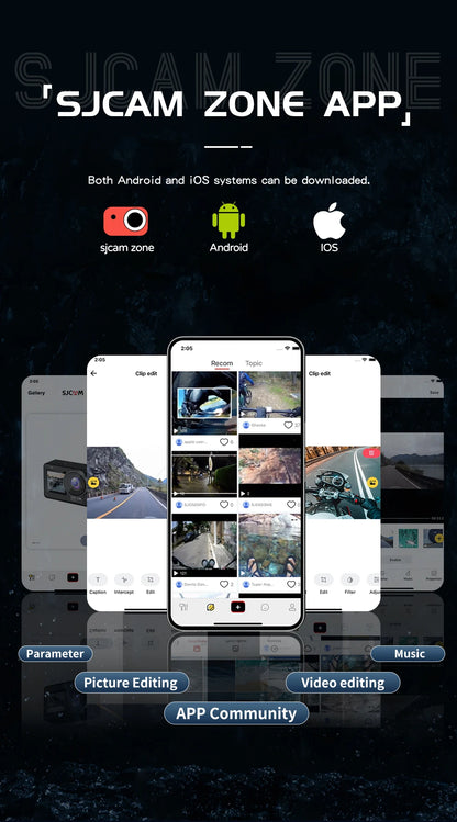 SJCAM C300 4K Action Camera – 30FPS Pocket Sports Cam with 6-Axis GYRO Stabilization, Long Battery, 5G WiFi, and Remote Control