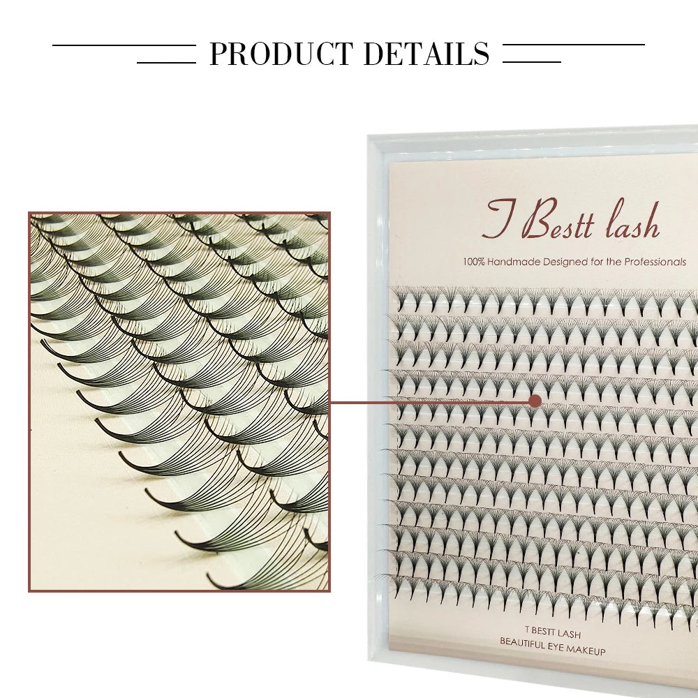 TBestt 5D/6D/8D/10D Premade Volume Lash Fans – Soft Silk Eyelash Extensions