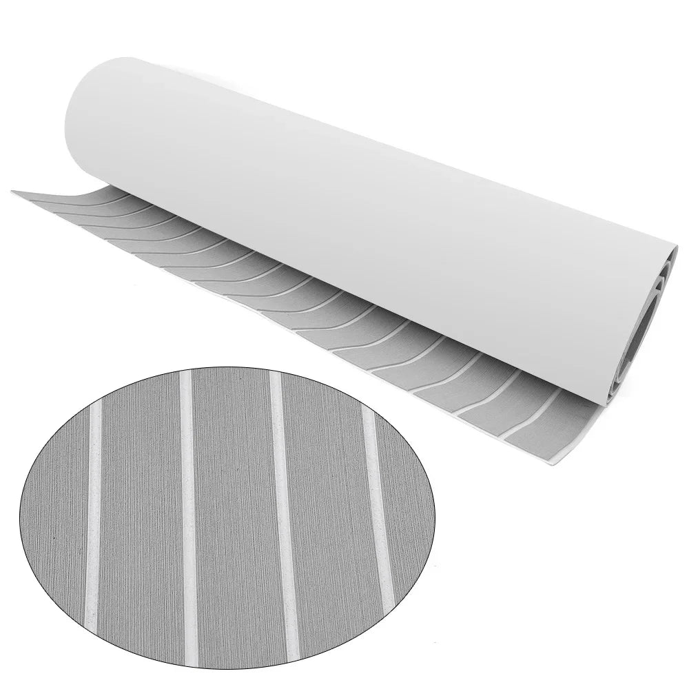 94.5"×35.4" EVA Anti-Slip Foam Boat Decking Sheet — Self-Adhesive Cuttable Deck Flooring Mat for Boats