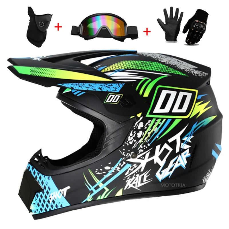 Full Face Off-Road Motorcycle Helmet – Downhill AM DH Cross Motocross Capacete Casco   2/2