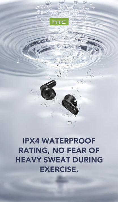 HTC NE20 Bluetooth 6.0 Wireless Translator Earphones – Waterproof IPX4 with Long Battery Life