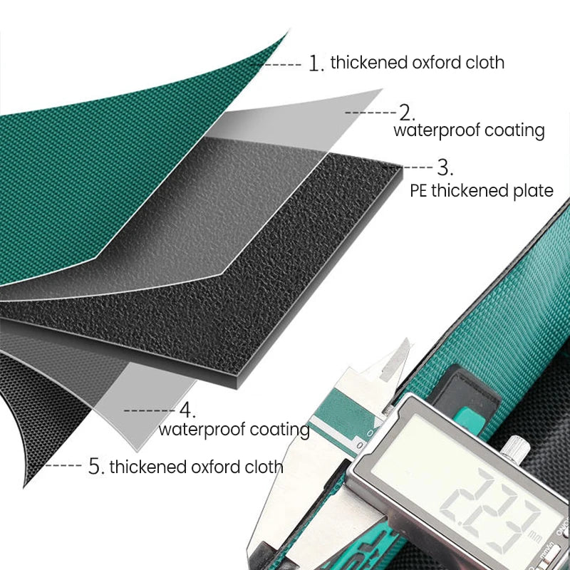 23-inch Large Capacity Waterproof Tool Bag – Thickened 1680D Oxford Electrician Storage